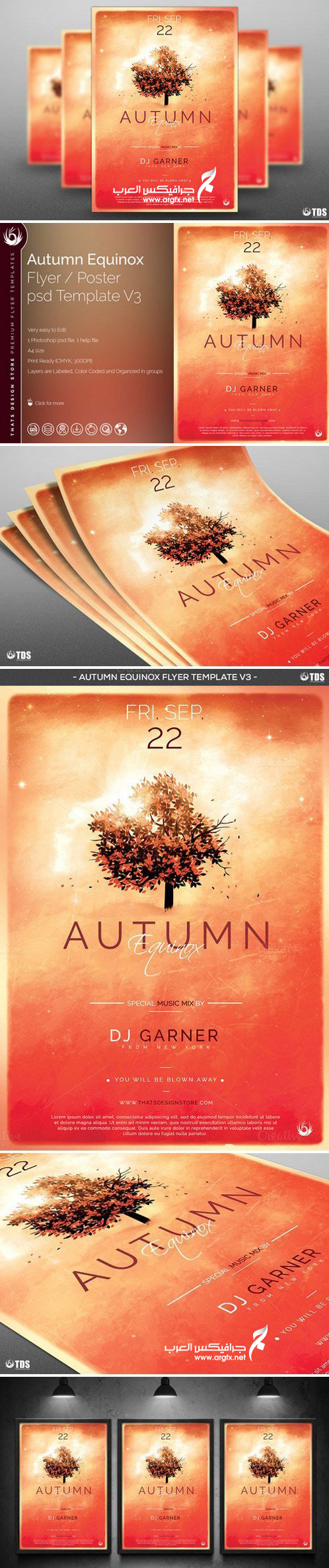 Autumn Equinox Flyer Template