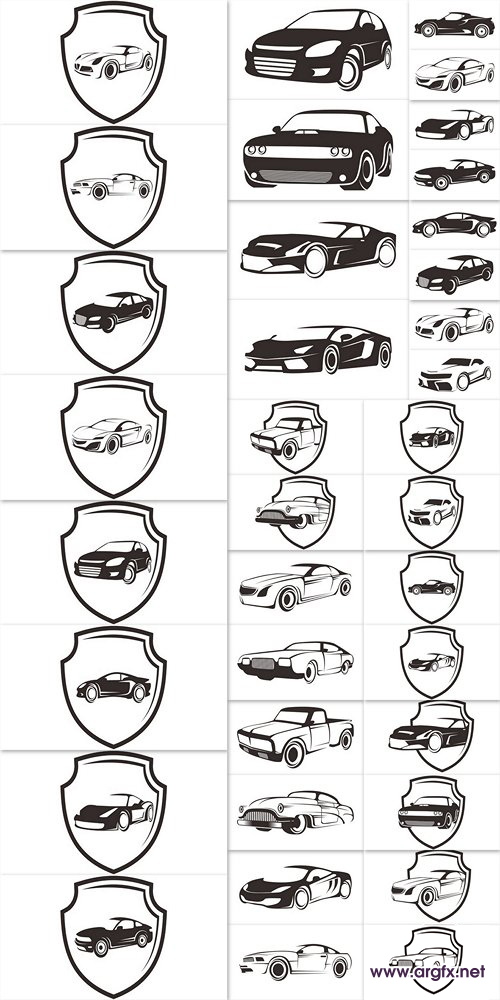 Car protection insurance logo template