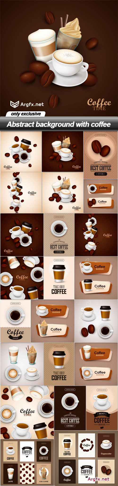 Abstract background with coffee