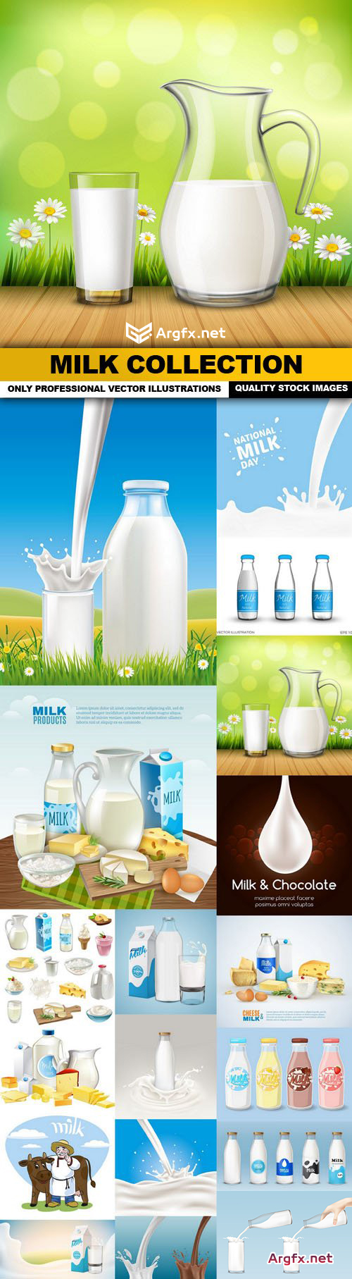  Milk Collection - 18 Vector