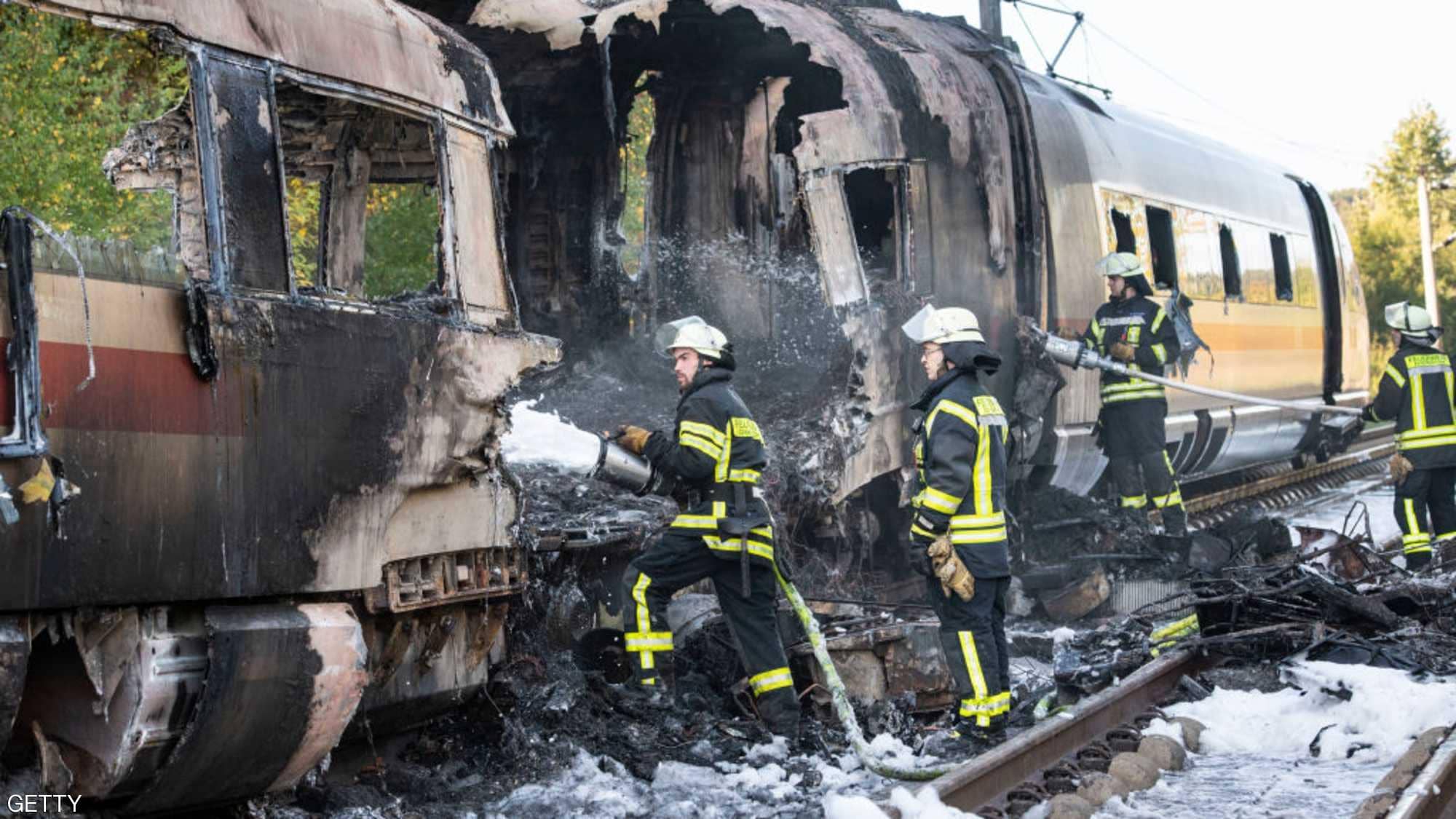 شرطي يمنع حدوث كارثة في قطار ألماني سريع