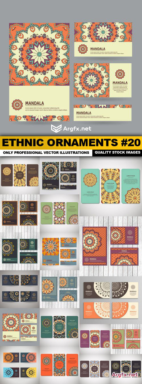  Ethnic Ornaments #20 - 20 Vector