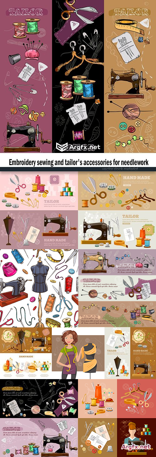  Embroidery sewing and tailor's accessories for needlework