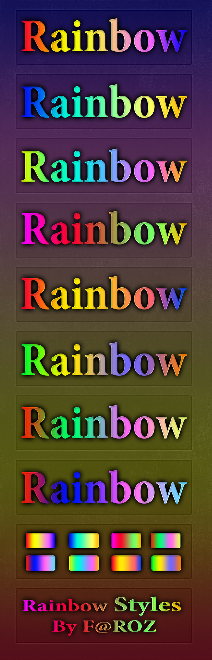 استايلات فوتوشوب Rainbow Photoshop Styles By Faroz - 35 P_550607162