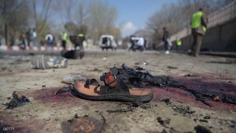 اثار انفجار سابق في افغانستان