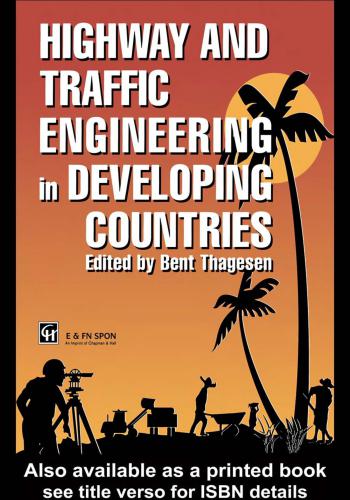 كتاب Highway and Traffic Engineering in Developing Countries P_836f8e1z4