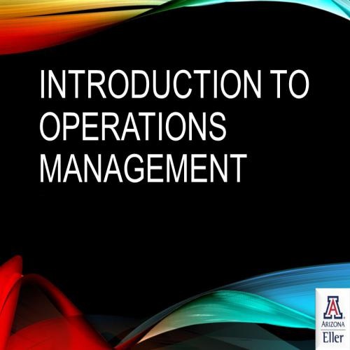 محاضرة بعنوان  Introduction to Operations Management P_856em62y7