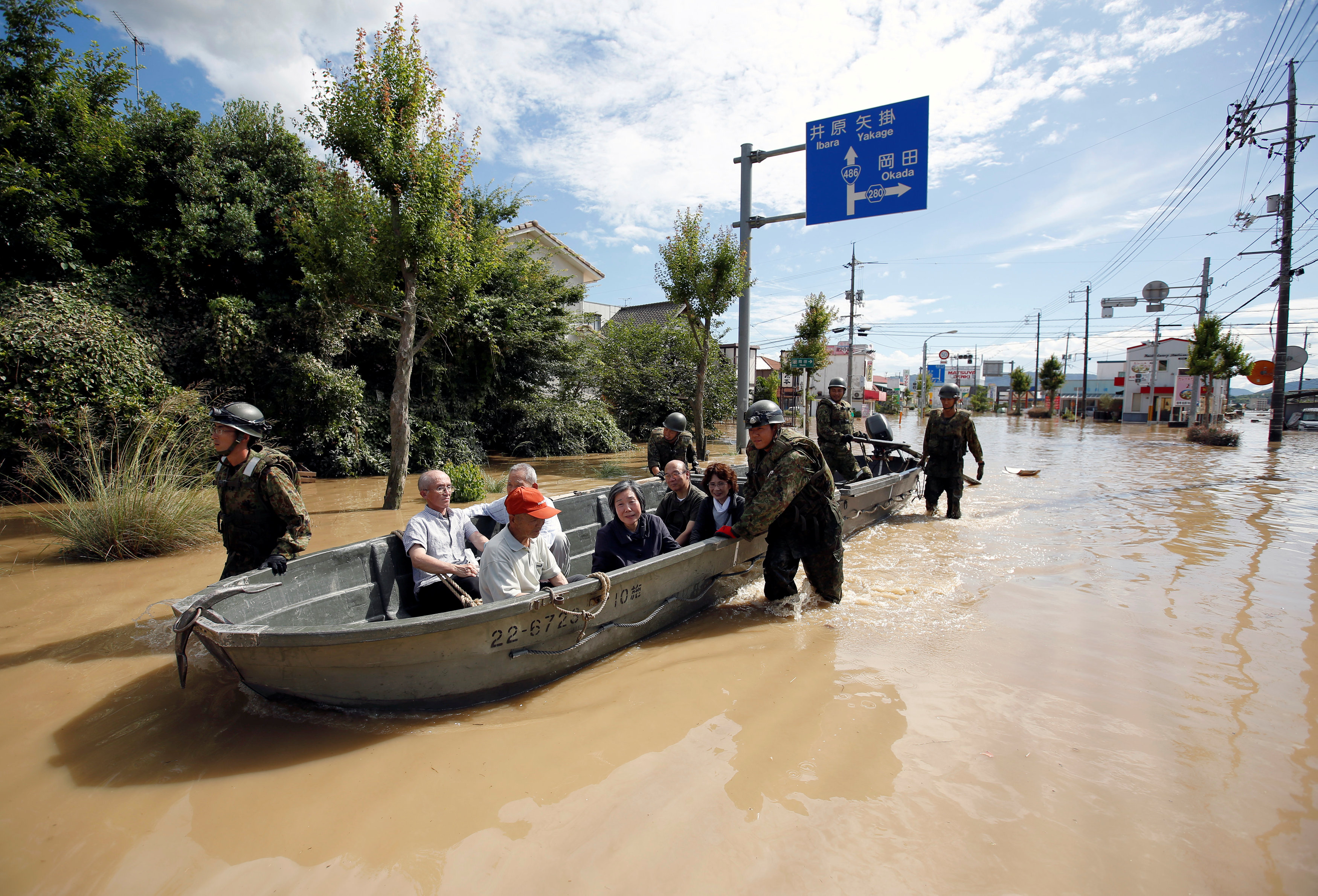 فيضانات اليابان