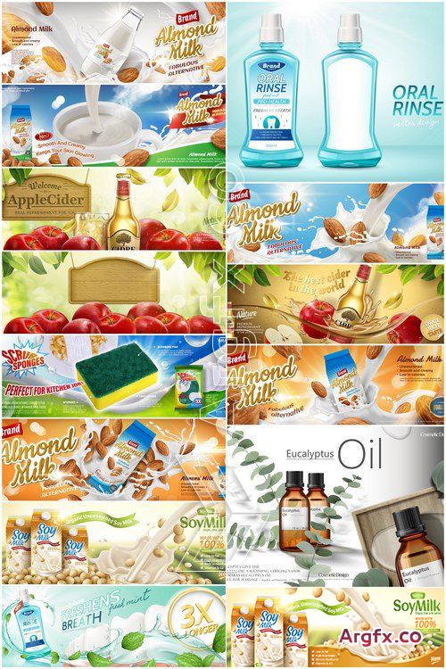 Ads, label and packing - 14xEPS